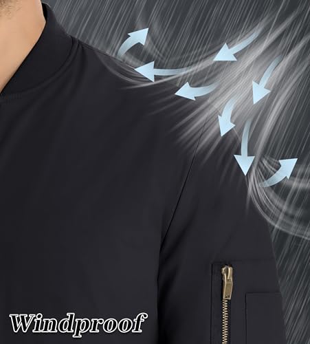 MAGNIVIT Men's Bomber Jacket Casual Fall Winter Military Jacket and Coats Outwear4