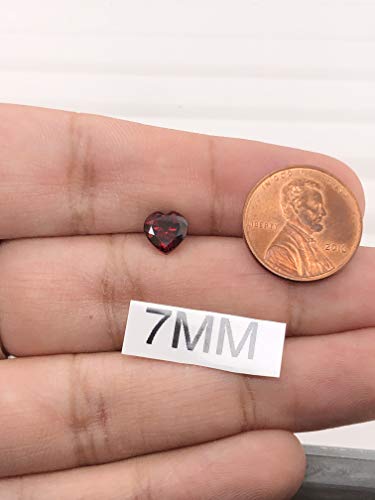 Instagem Natural Mozambique Garnet Heart Shape AAA Quality from 5MM-10MM2