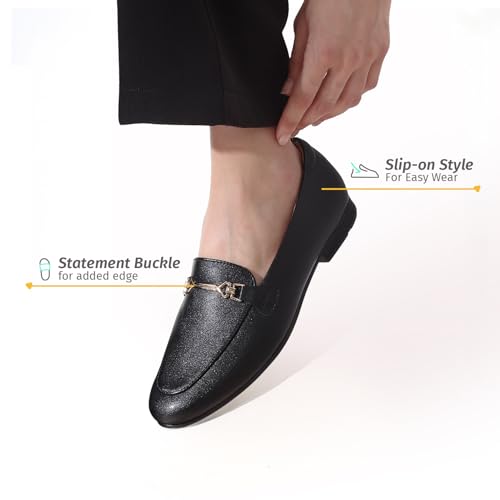 Image of YOHO Bliss Loafers for Women | Comfortable & Stylish Bellies | Fashion Moccasins with Footpharma Footbed | Slip-on for Casual & Formal Wear | 006