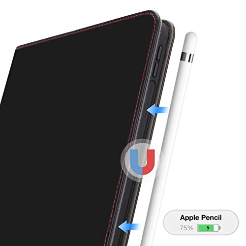 Ipad Pro 11 2020 Case - Genuine Leather Secure Any-Angle Cover With Apple Pencil Holder For 2Nd Generation Ipad Pro 11 Inch (Black) - Cuvr #TOP4