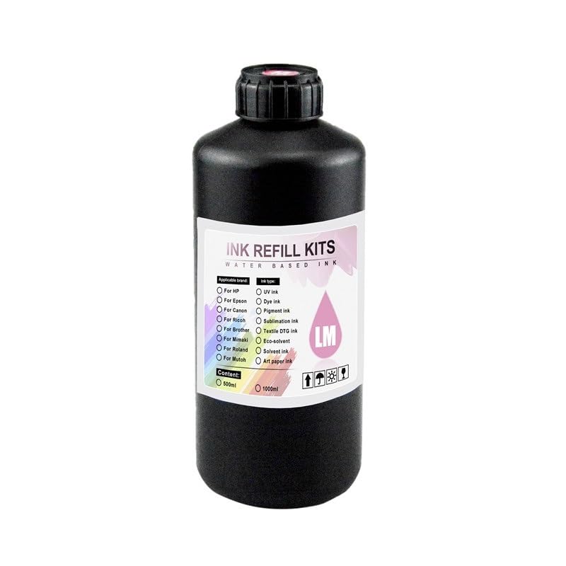 Twardy atrament 1000ML do XP600 TX800 XP-600 L800 L805 L1800 R290 R300 1390 1400 1410 1430 DX5 DX7 DX10 drukarki(Hard Ink-LM)