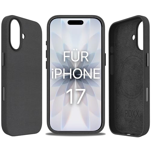 Coque tissée iPhone 17 Pro Roxx rigide protection écran verre et objectif photo
