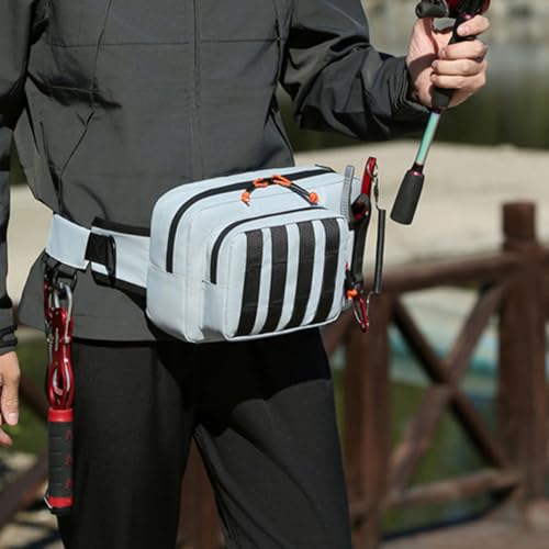 Bolsa cruzada para equipo de pesca multifuncional con correa ajustable 3
