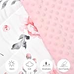 david's kids Toddler Nap Mat with Pillow and Minky Fleece Blanket, Ultra Soft Slumber Bags for Girls, Perfect for Preschool, Daycare, Kids Sleeping Bags with Rollup Design, 50"x20", Floral Flowers - Image 4