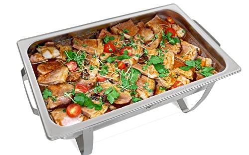 joycraft CDD-09 Chafing-Dish Speisewärmer - Edelstahl Warmhaltebehälter für Buffet und Catering - 9 L Fassungsvermögen… – Bild 6