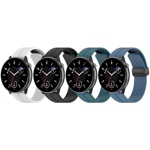 �Ή�Garmin vivoactive 6/5/Active5/Forerunner165/Approach S50 �o���h 20MM�V���R�[���� Amazfit Active2�o���h �}�O�l�`�b�N�x���g ���ߕ֗� �j�����p ���C�z���{�^��