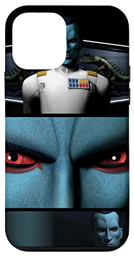 Coque iPhone 12 mini Star Wars Thrawn avec yeux rouges pour smartphone Apple