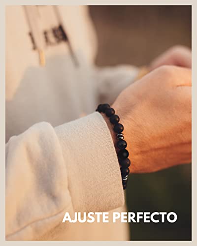 Pulsera Chakra con piedras naturales y lava 4185Ke8p LL. SL1000