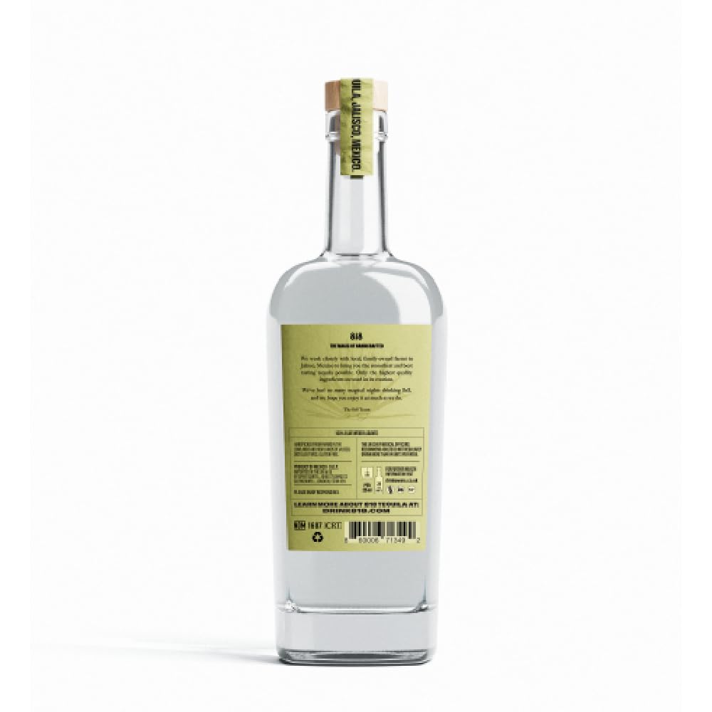 818 Tequila BLANCO 100% Blauen Weber Agaven Koscher Glutenfrei 1 x 700ml