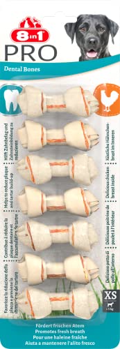 8in1 Pro Dental Knochen XS - gesunde Kauknochen für mini Hunde zur Zahnpflege, 7 Stück