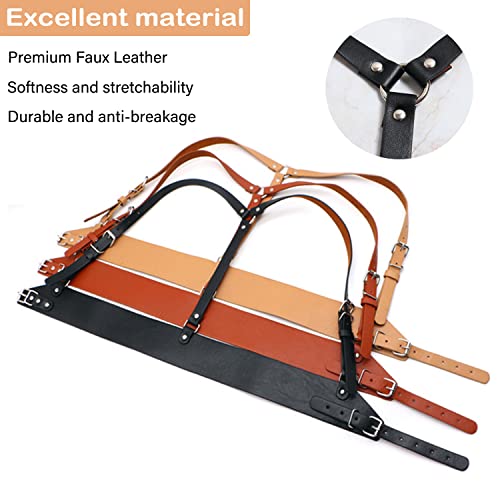 Women's Body Harness Punk Belt Leather Body chain Adjustable Gothic Belt2