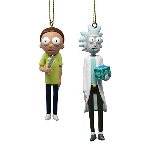 Kurt S. Adler Rick and Morty Ornaments, 2-Pack for Christmas