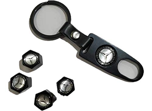 datex-bm Tapas de válvula para Llantas de automóvil Mercedes Benz con Llavero...