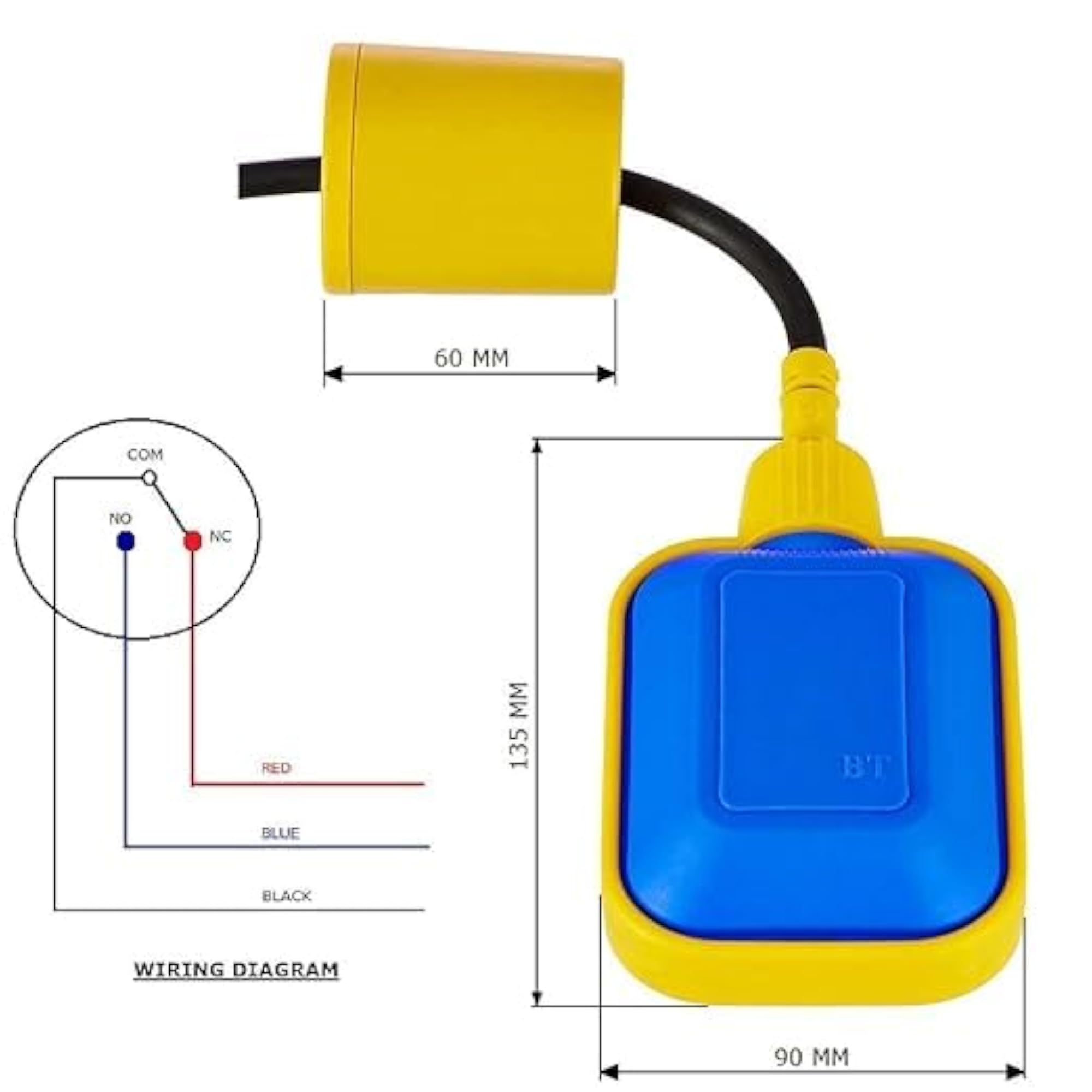 Float Switch Water Tank Automatic Level Controller, Motor On/Off Control