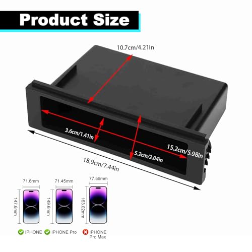 Auto-Stereo-Radio-Aufbewahrungsbox, Auto-Einzel-Din-Radio-Tasche, Geeignet Für Cruze
