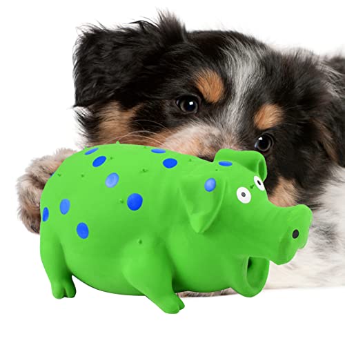 shangjia Giocattolo per Cani Maiale - Giocattolo per Cani di Maiale Giocattoli da Masticare per Cani in Lattice con Squeaker,Giocattolo per Cani Maiale in Lattice Morbido e Durevole con squittio