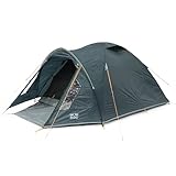 Vango Tay Tent with Porch and Darkened Bedroom, Compact, Lightweight, Dome, Easy to Pitch, Backpacking, Festivals, Wild Camping, Hiking, 3000mm HH (Deep Blue, 300 (3 Person))