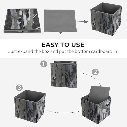 Boîtes de rangement pliables pour étagère 27cm cube anti-désordre