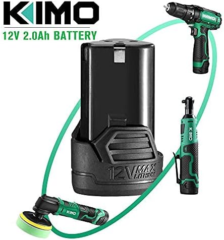 KIMO 12V 2.0 Battery for KIMO 12V Drill Driver, KIMO Cordless Ratchet Wrench, KIMO 12V Car Polisher/Sander