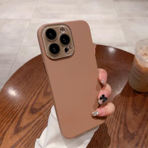 Coque iPhone 12Pro Max en verre mat de luxe avec protection lentille intégrée