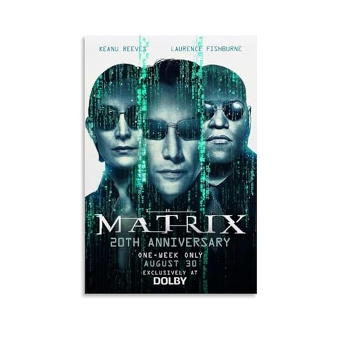 The Matrix Poster Estética Lienzo Arte de Pared Póster de Sala de Estar Moderno Decoración del Hogar Póster Impresión Decoración Hogar Oficina Lienzo Póster Arte Póster DecoraciónEstilo Sin Marco