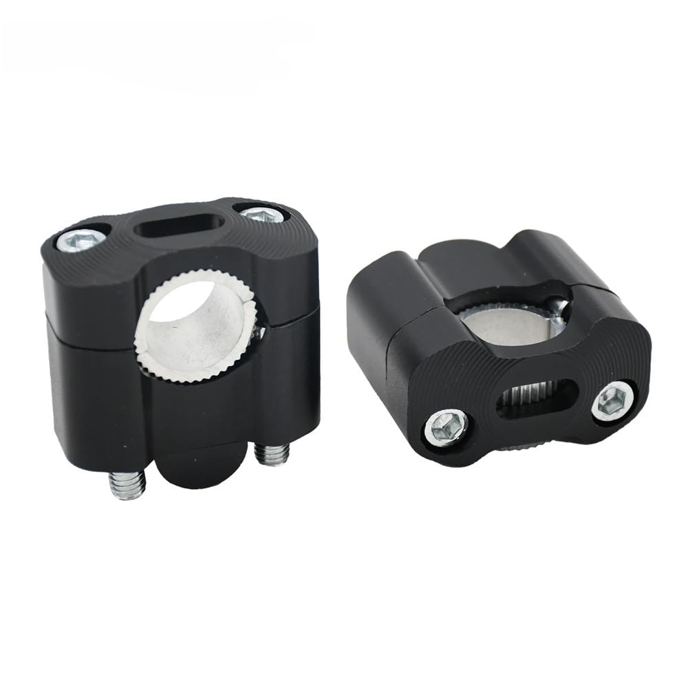 Riser Guidon Moto 22mm 28mm Adaptateur Universel Noir CNC - 8