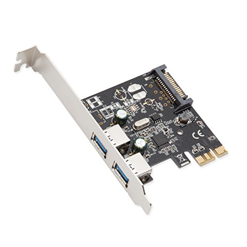 Syba USB 3.0 PCI-E x1 Adapter Card, 2 External USB 3.0 Type A Ports, Requires SATA Power, Renesas Chipset - SD-PEX20160