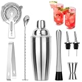 🍻Perfektes Geschenk: Das coktailshakerset ist perfekt für die Heimbar oder professionelle Bars.Es ist die beste Wahl für Leute, die gerne Getränke mischen.Ein tolles Geschenk für Männer,Frauen,Freunde oder Familie zu Geburtstagen,Weihnachten oder anderen Anlässen.