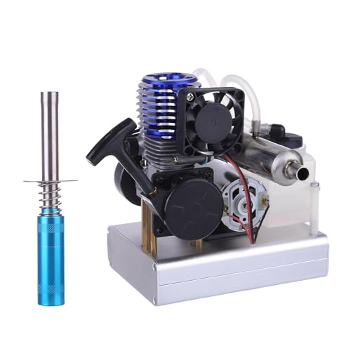 MINDKEEPS Retro Steam Engine Model Kits, Level 15 Methanol Powered Nitro Engine Generator with...