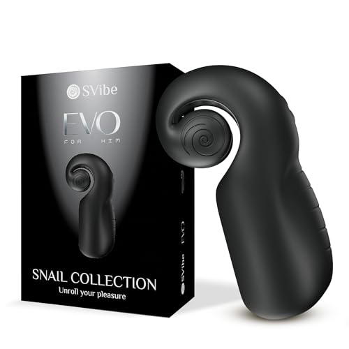 Snail Vibe Evo Masturbateur Noir 23 cm