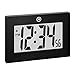 MARATHON Large Digital Wall Clock with 8” Display, Black - Easy to Read