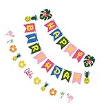 Bannières d'anniversaire en feutre - matériau et fabrication soignée, robustes et pour une utilisation à long terme, bannières suspendues