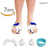 Bunion Corrector, Bunion Corrector & Bunion Relief Protector Kit, Toe Spacers Alignment Straightener Splint Treat Pain in Hallux Valgus, Tailors Bunion, Big Toe Joint, Hammer Toe (2 Pairs)