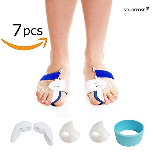 Bunion Corrector, Bunion Corrector & Bunion Relief Protector Kit, Toe Spacers Alignment Straightener Splint Treat Pain in Hallux Valgus, Tailors Bunion, Big Toe Joint, Hammer Toe (2 Pairs)