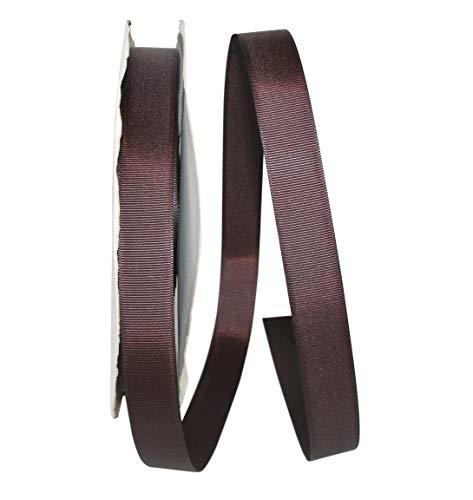 Reliant Ribbon 4900-705-05C Grosgrain Style Ribbon, 7/8 Inch X 100 Yards, Chocolate Brown