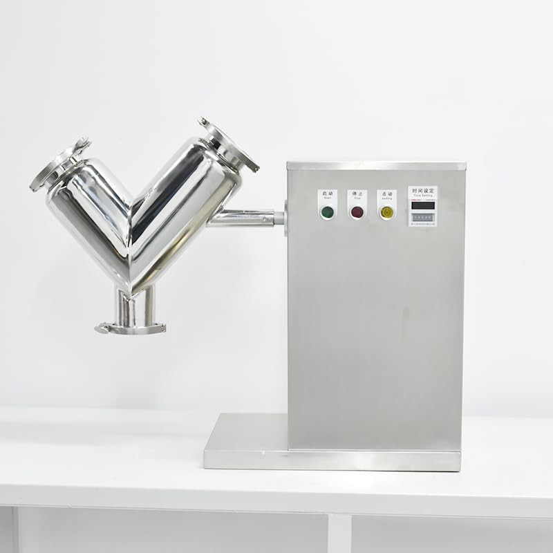 V Type Powder Mixer 24r/min Blender Blending Machine 5L Barrel Capacity Powder Mixing Lab Mixer