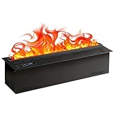 Chimenea Eléctrica 3D De Vapor De Agua - Acero Inoxidable 304, 9 Efectos De Llama Personalizables + Sonido Crepitante De Leña, Chimenea De Vapor De Agua Empotrada 80cm