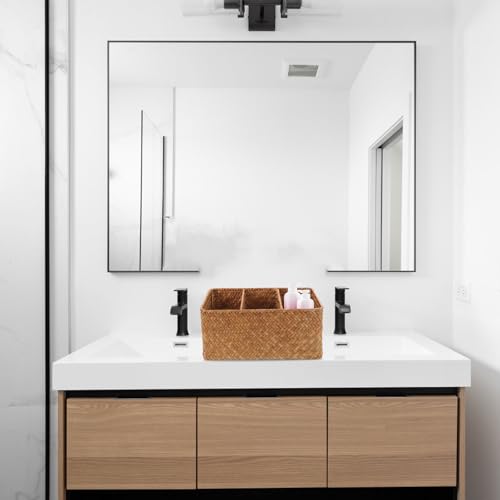 Boîte de rangement en paille : la solution 3 compartiments contre le désordre de la maison