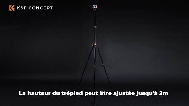 Trépied Caméra K&F Concept Trepied Appareil Photo,240CM Trépied Reflex Monopode,Pied Trepied Camera