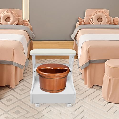 Carro para baño de pies y masaje 44.09 lbs blanco miniatura 2