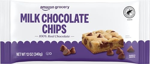 Amazon Grocery, Milk Chocolate Chips, 12 Oz...