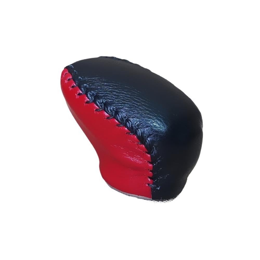 HYASDBWE Leather Gear Shift Knob Cover for Infiniti QX50 QX55 2018-2025 Gear Shift Handball Cover Gear Shifter Parts(Red and Black)