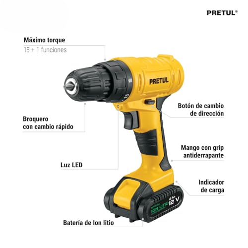 Taladro inalámbrico Pretul 12V 5 Imagen adicional