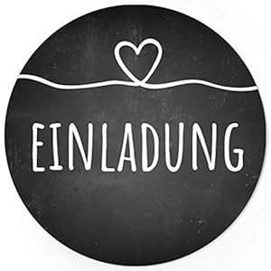 Einladungskarten Manufaktur Hamburg 24 Tafel-Look Aufkleber