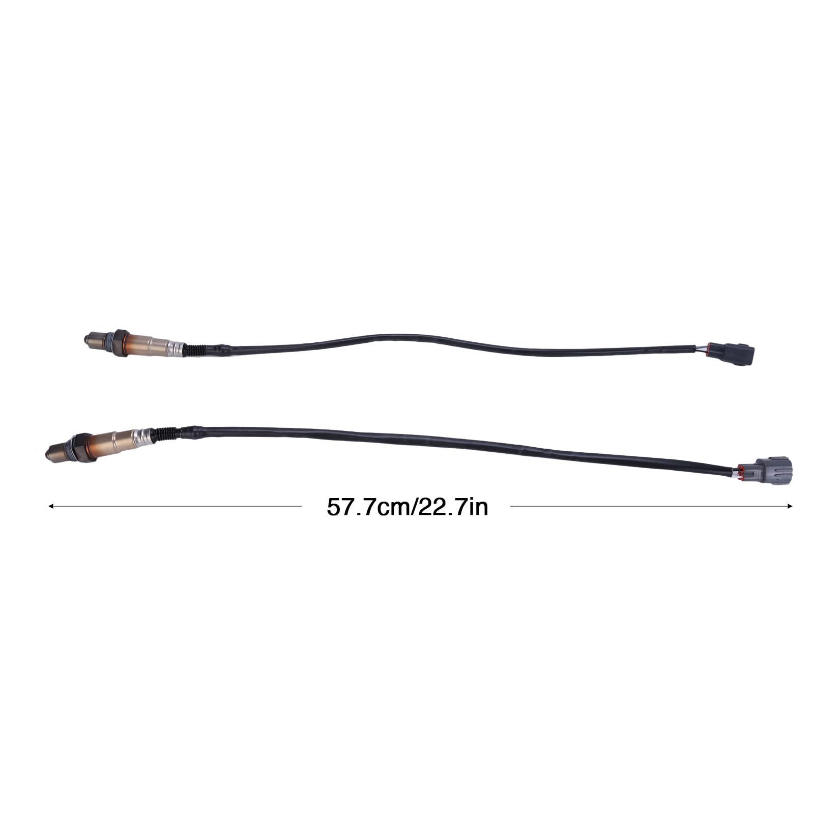 Lot de 2 sondes lambda pré-post-catalyseur pour Citroën C1 2005-2014, Toyota Aygo Yaris 1.0 VVTI, Peugeot 107 2005-2014, Daihatsu Sirion Capteur lambda Capteur d'oxygène Capteur de régulation