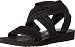Skechers Cali Women's Meditation-Still Sky Flat Sandal,Black,10 M US