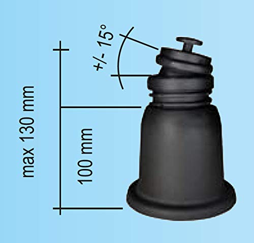 La Ventilation ESB3B Kit 4 verstellbare Halterungen mit Bodenkugel für Außeneinheit Weiß