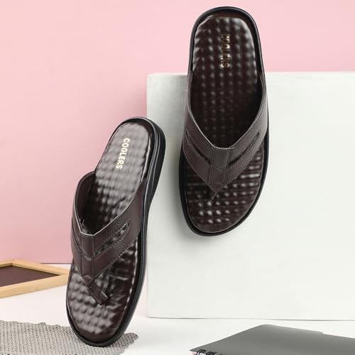 Image of Liberty Coolers HML-2E Casual Slipper For Men With PU Sole | Comfortable and Lightweight | Trendy Design | Soft Insole | Stylish Footwear and Cushioned Footbed