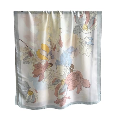 Image of Printed Poly Silken feel Scarf Stole for Women | Stylish, Soft, & Lightweight | Satin Feel Neck Scarf, Hair Scarf, Head Scarf for Women