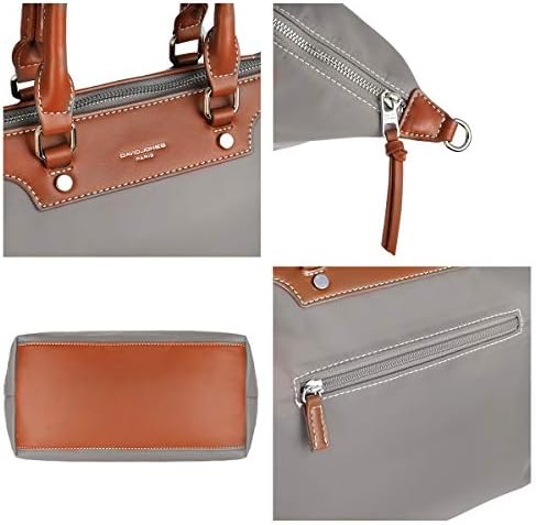 David Jones - Women's Nylon Tote Bag - Waterproof Shoulder Bag - Foldable Shopper Handbag Large Capacity - Zipper Crossbody Bag - Casual Elegant Work Travel City